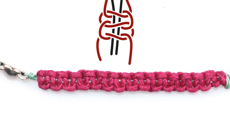 Armband mit gedrehtem Muster