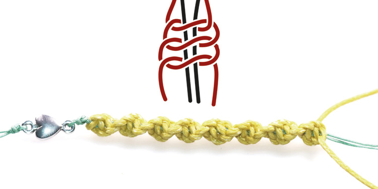 Armband mit gedrehtem Muster