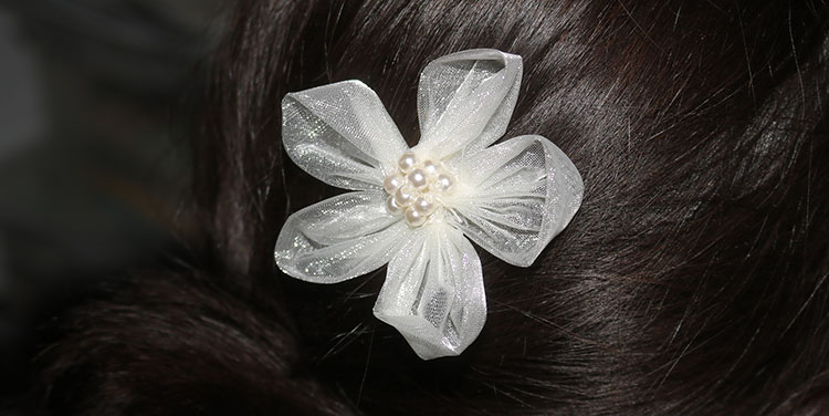 Anleitung Stoffblumen aus Organza