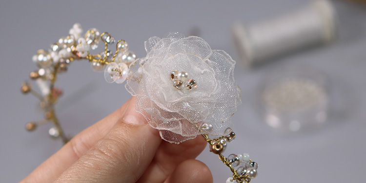 Anleitung Stoffblumen aus Organza