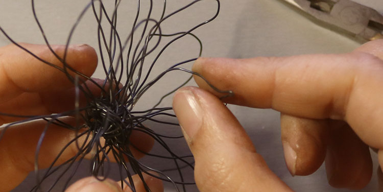 Anleitung Drahtblume Dahlie