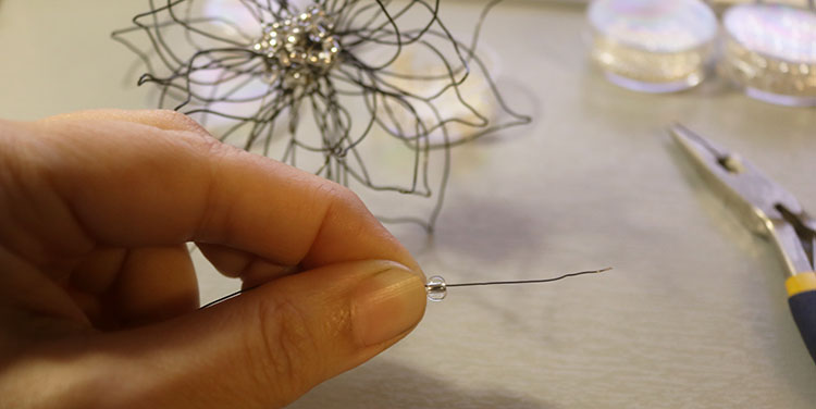 Anleitung Drahtblume Dahlie