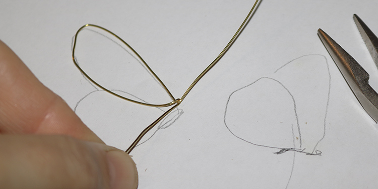 Drahtschmetterling basteln