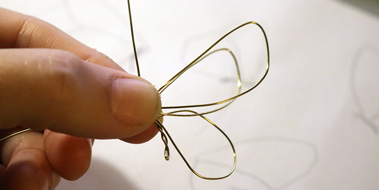 Drahtschmetterling basteln