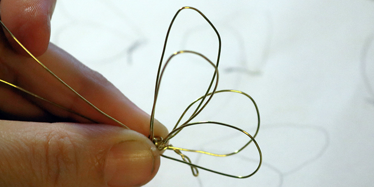 Drahtschmetterling basteln