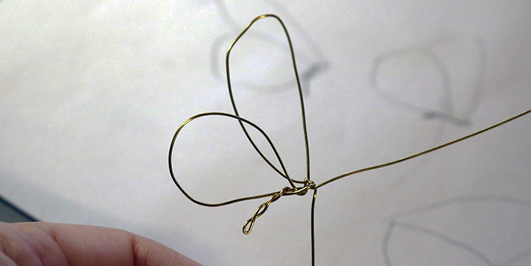 Drahtschmetterling basteln