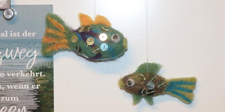 Filz-Fische filzen Anleitung