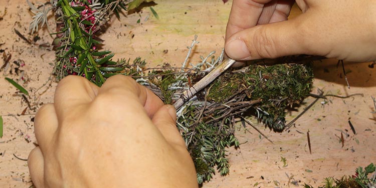 Herbstliches Dekoherz binden