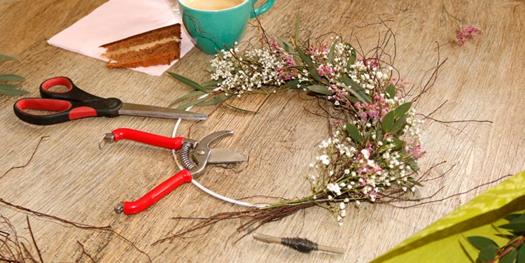 Gestalten Sie Ihren eigenen Tischschmuck! Anleitung Kranz basteln