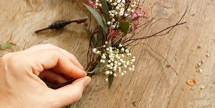 Gestalten Sie Ihren eigenen Tischschmuck! Anleitung Kranz basteln
