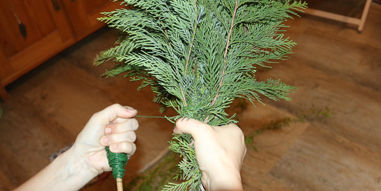 Material für die Palmbuschen Palmbuschen binden