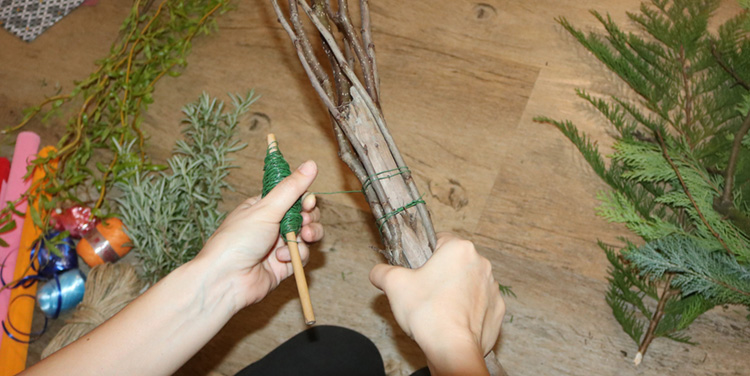 Material für die Palmbuschen Palmbuschen binden