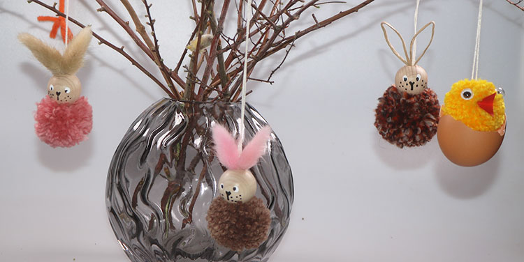 Pompom Osterdeko