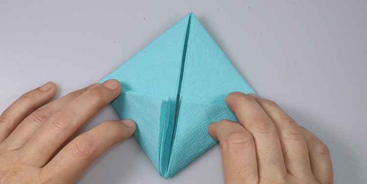 Servietten falten Hase