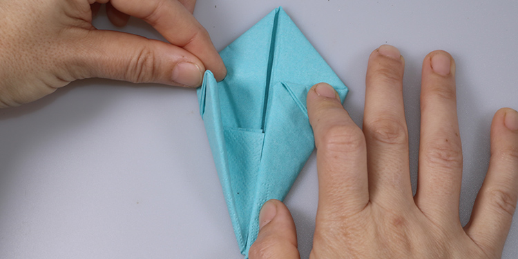 Servietten falten Hase