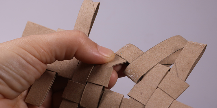 Schachtel aus Toilettenpapierrollen