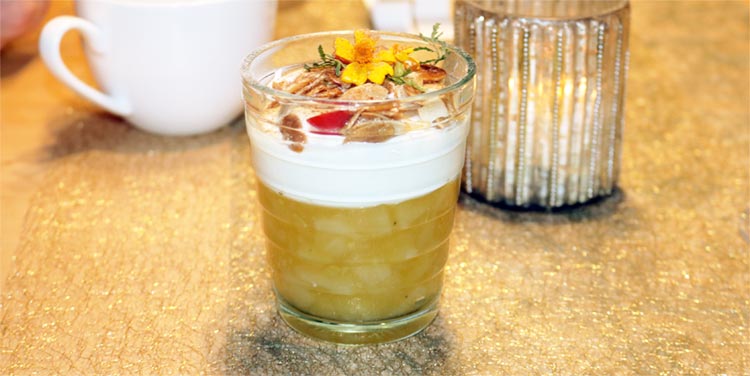 Apfel-Joghurt-Dessert
