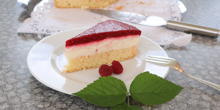 Rezept Himbeerspiegel Torte Biskuitboden