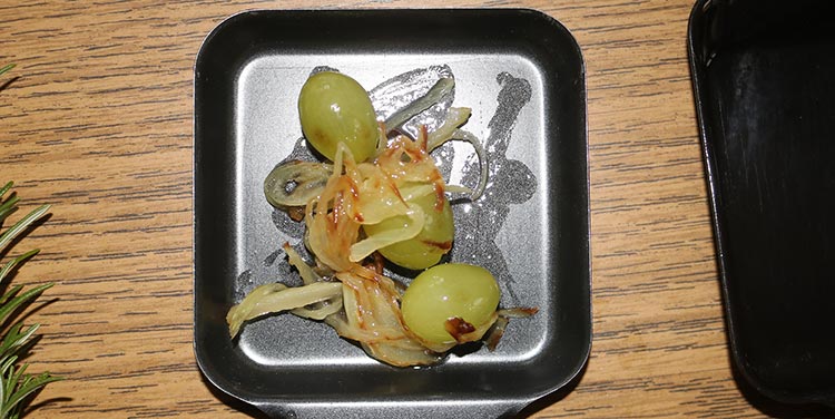 Trauben und Brie Pfännchen