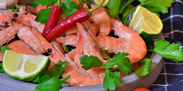 Scampi Meeresfrüchte