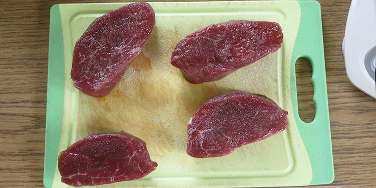 Lungenbraten salzen