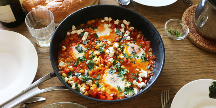 Shakshuka nordafrikanische Küche Rezept