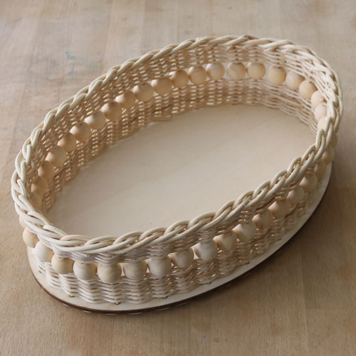 Korb aus Peddigrohr flechten