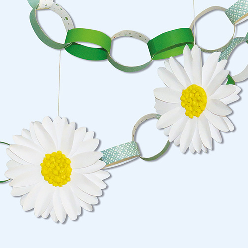 Gänseblümchen aus Papier