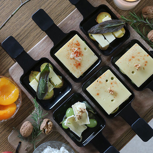 Vegetarisches Raclette mit Käse