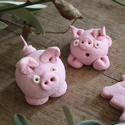 Glücksbringer Schweinchen aus Salzteig