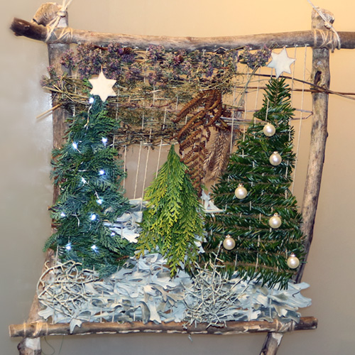 Anleitung Weihnachtsbild weben