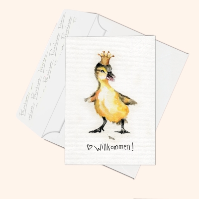 Inizio Babykarte kleine Ente, A6