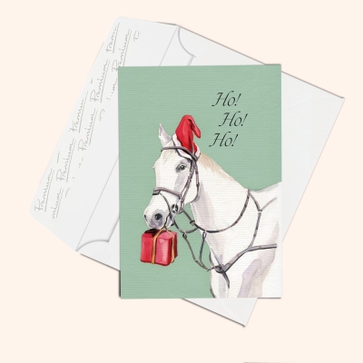 Inizio Weihnachtskarte Fred, das Pferd, A6