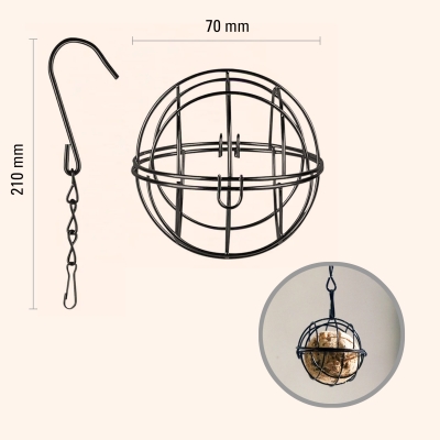 Metal bird feeder