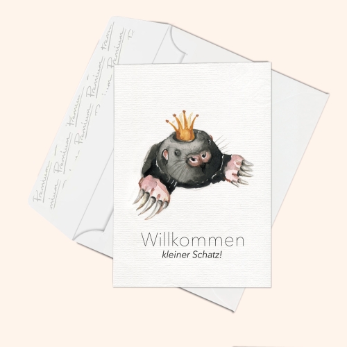 Inizio Babykarte kleiner Maulwurf, A6