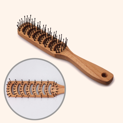 Inizio Entwirr- & Styling Vent-Bürste mit Kunststoffstiften mit Noppen, schmal