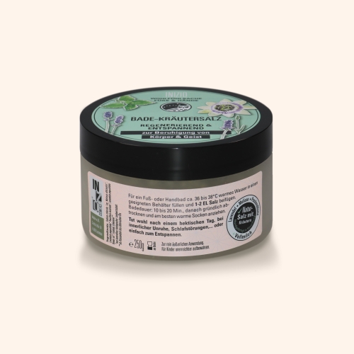 Inizio Bath Herbal Salt to calm body & mind Wohlfühlsache