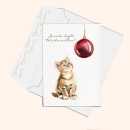 Inizio Weihnachtskarte Maunzi, die Katze, A6