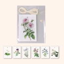 Geschenkanhänger mit Blumenmotiven (6 Stück)
